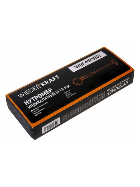 Нутромер WIEDERKRAFT индикаторный, 18-50 мм, 0.01 мм WDK-MB5001