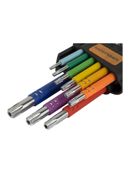 Набор ключей WIEDERKRAFT TORX 1,5-10 мм, 9 шт, сталь S2 WDK-TS1050