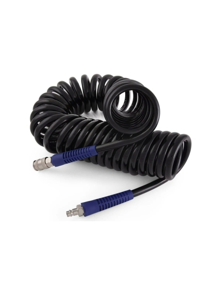 Шланг пневматический спиральный с БРС (10х14 мм; 10 м) WIEDERKRAFT WDK-65810