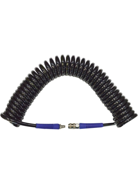 Шланг пневматический спиральный с БРС (10х14 мм; 10 м) WIEDERKRAFT WDK-65810