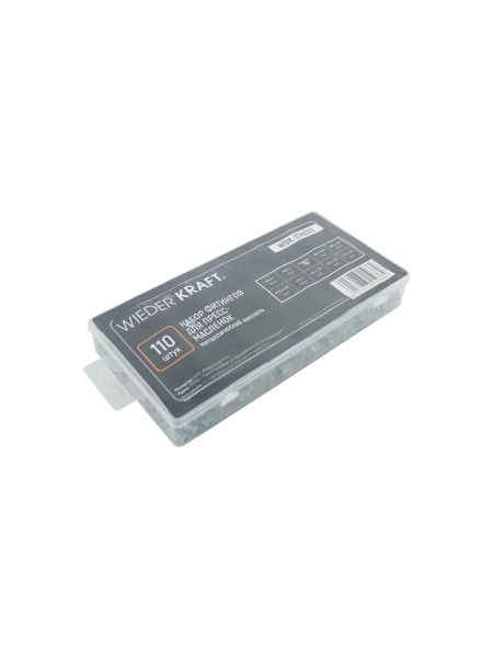 Набор фитингов для пресс-масленок WIEDERKRAFT металлический ниппель, 110 шт. WDK-214053