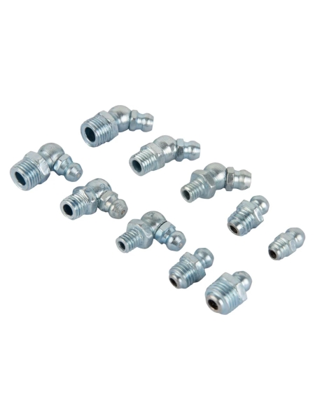 Набор фитингов для пресс-масленок WIEDERKRAFT металлический ниппель, 110 шт. WDK-214053