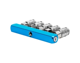 Разветвитель пневматический (1/4"F; 5 выходов рапид EURO) WIEDERKRAFT WDK-85MX