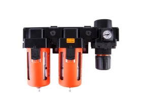 Блок подготовки воздуха: масловлагоотделитель, регулятор, манометр (3000 л/мин; 10 бар; 1/2") WIEDERKRAFT WDK-70740