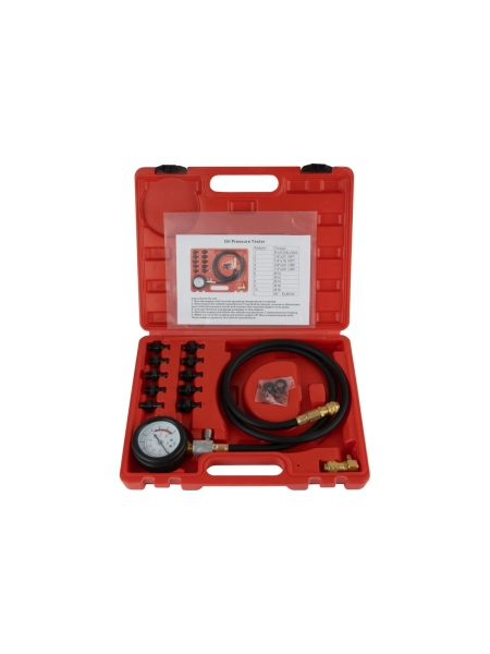 Тестер давления масла в двигателе WIEDERKRAFT c адаптерами, 12 предметов WDK-214318