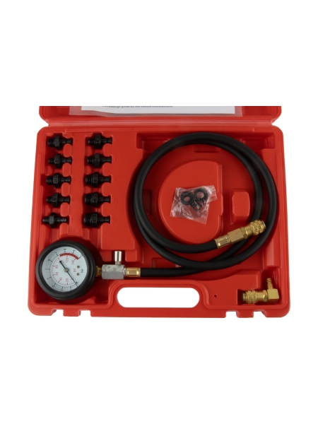 Тестер давления масла в двигателе WIEDERKRAFT c адаптерами, 12 предметов WDK-214318