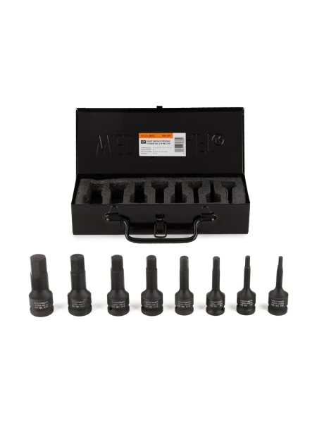 Набор ударных головок 6-гранных (8 шт; 1/2") WIEDERKRAFT WDK-705H