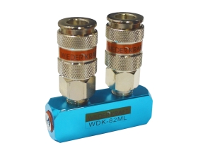 Разветвитель пневматический (1/4"; рапид EURO) WIEDERKRAFT WDK-82ML