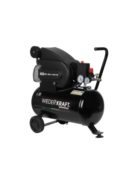 Двухцилиндровый ременной компрессор WIEDERKRAFT 50л 320л/мин WDK-90532