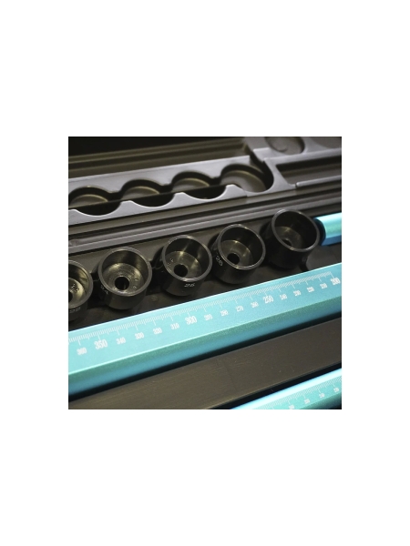 Механическая телескопическая измерительная система в переносном кейсе 210-2250мм, 27 предметов WIEDERKRAFT WDK-MS300