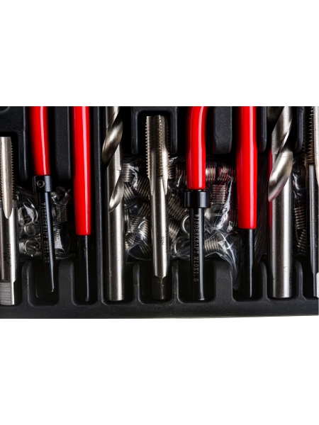 Набор для восстановления резьбы WIEDERKRAFT M5 - 12, 131 предмет WDK-ST0512