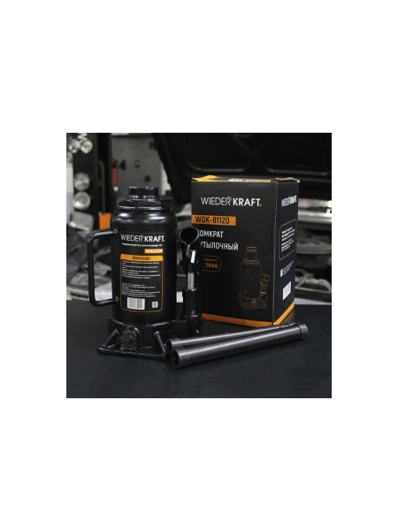 Домкрат 12 т, ход штока 160мм WIEDERKRAFT WDK-81120