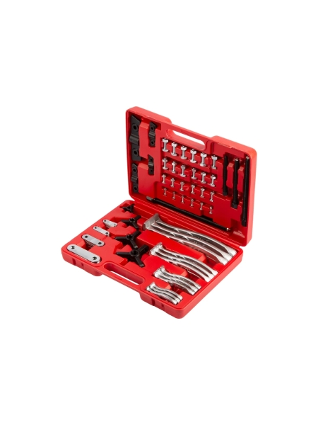 Комплект двух- и трехзахватных съемников подшипников WIEDERKRAFT 72 предмета, в кейсе WDK-214500A