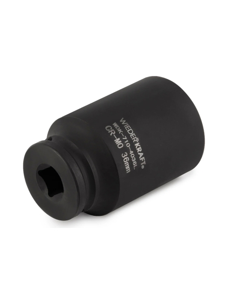 Головка торцевая ударная глубокая 6-гранная (36 мм; 1/2") WIEDERKRAFT WDK-710-4036L