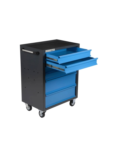Инструментальная тележка WIEDERKRAFT 670x450x930 мм, 6 ящиков, 4x87мм, 2x179мм, серый/синий WDK-606GB