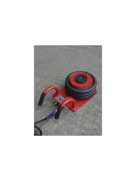 Пневматический домкрат WIEDERKRAFT 3т 145-440mm с короткими ручками, WDK-81813A