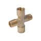 Фитинг X - образный WIEDERKRAFT резьба 1/4 PT, F-F-M-M (внутренний/внешний), латунь WDK-22FMB