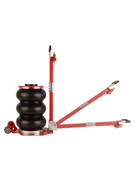 Домкрат пневматический подкатной WIEDERKRAFT 5т, 145-440 мм, с регулировкой угла наклона рукояти WDK-81813D