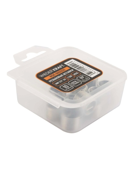 Набор вставок резьбовых WIEDERKRAFT UNF 1/2-20, 1,5d, 10 предметов WDK-INI01220