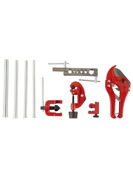 Набор для развальцовки, завальцовки и гибки труб кондиционера 9 предметов WIEDERKRAFT WDK-214328