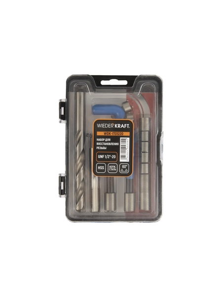 Набор для восстановления резьбы WIEDERKRAFT UNF 1/2-20 WDK-IT01220