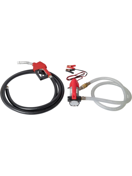 Насос перекачки топлива электрический WIEDERKRAFT 24v, заправочный раздаточный пистолет, комплект шлангов WDK-DYB40HT(24V)