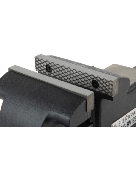 Профессиональные слесарные тиски WIEDERKRAFT поворотные, с наковальней, 125 мм WDK-BV125