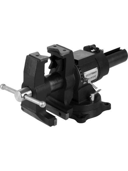 Профессиональные слесарные тиски WIEDERKRAFT 125 мм, регулировка в двух плоскостях 360 градусов WDK-BV125D