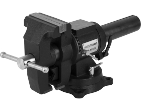 Профессиональные слесарные тиски WIEDERKRAFT 125 мм, регулировка в двух плоскостях 360 градусов WDK-BV125D
