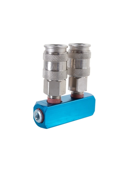 Разветвитель пневматический (1/4"; рапид EURO) WIEDERKRAFT WDK-82ML