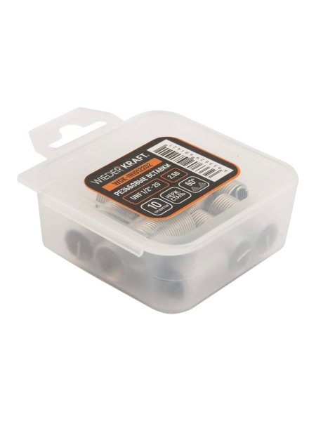 Набор вставок резьбовых WIEDERKRAFT UNF 1/2-20, 2,5d, 10 предметов WDK-INI012202