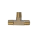 Фитинг T - образный WIEDERKRAFT резъба 1/4 PT, M-M-M (внешний), латунь WDK-23PMB