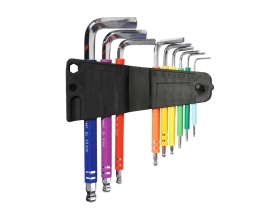 Набор шестигранных ключей с шаром WIEDERKRAFT 1,5-10 мм, 9 шт, сталь S2 WDK-HS1510