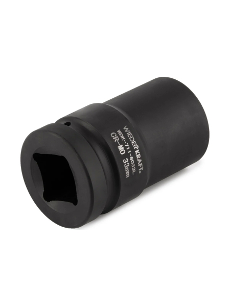 Головка торцевая ударная глубокая 6-гранная (33 мм; 1") WIEDERKRAFT WDK-711-8033L