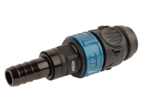 Композитное пневматическое быстроразъемное соединение WIEDERKRAFT с предохранителем, елочка 1/2 WDK-840SHS