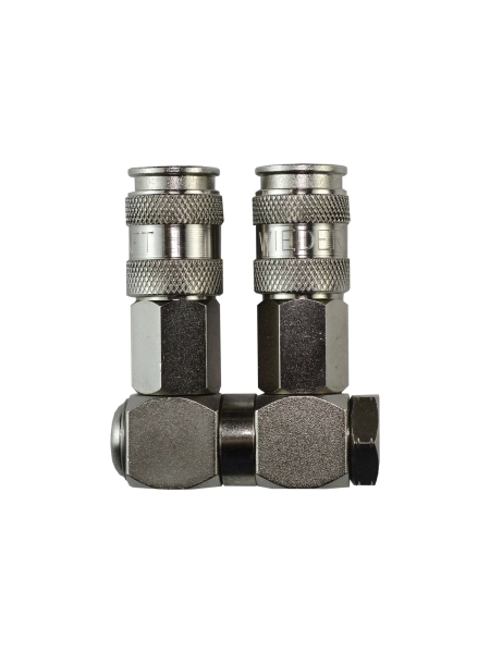 Разветвитель пневматический (1/4F; 2 выхода рапид EURO) WIEDERKRAFT WDK-83RL