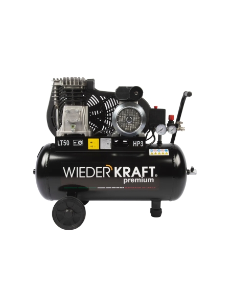 Двухцилиндровый ременной компрессор WIEDERKRAFT 50л 320л/мин WDK-90532