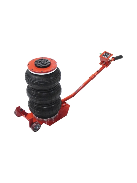Пневматический подкатной домкрат WIEDERKRAFT г/п 3 т, 135-435 мм, с удлинённой рукоятью, WDK-81813B
