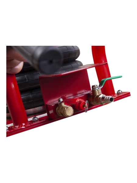 Пневматический подкатной домкрат WIEDERKRAFT г/п 3 т, 135-435 мм, с удлинённой рукоятью, WDK-81813B