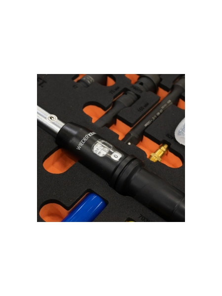 Набор пневматического и динамометрического инструмента WIEDERKRAFT в ложементе, 38 предметов WDK-3740X