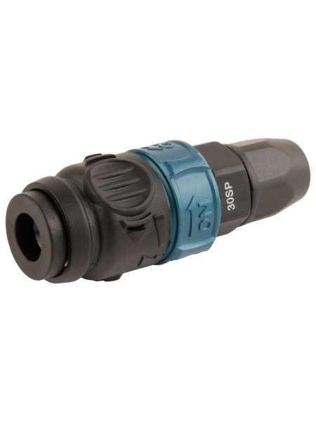 Композитное пневматическое быстроразъемное соединение WIEDERKRAFT с предохранителем, крепление под гайку 6.5x10 мм WDK-830SPS