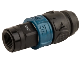 Композитное пневматическое быстроразъемное соединение WIEDERKRAFT с предохранителем, внутренняя резьба F3/8 WDK-830SFS