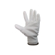 Белые лёгкие бесшовные защитные перчатки эргономичной формы из нейлона WIEDERKRAFT WDK-PU01W / XXL
