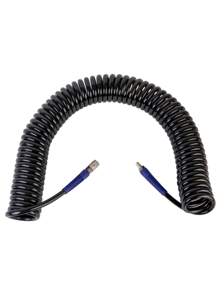 Шланг пневматический спиральный с БРС (10х14 мм; 10 м) WIEDERKRAFT WDK-65810