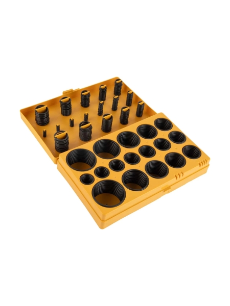 Набор уплотнительных колец KRAFTAIR резиновых, черных, 407 шт WDK-214049