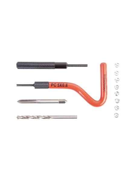 Набор для восстановления резьбы WIEDERKRAFT M5x0.8 12 предметов WDK-ST0508