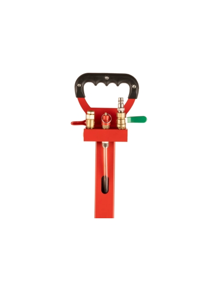 Домкрат пневматический подкатной 3т, WIEDERKRAFT 135-435 мм с регулировкой угла наклона рукояти, WDK-81813