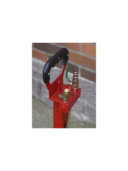 Домкрат пневматический подкатной 3т, WIEDERKRAFT 135-435 мм с регулировкой угла наклона рукояти, WDK-81813