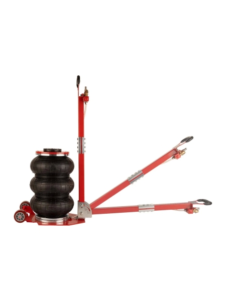 Домкрат пневматический подкатной 3т, WIEDERKRAFT 135-435 мм с регулировкой угла наклона рукояти, WDK-81813