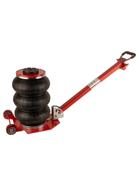 Домкрат пневматический подкатной 3т, WIEDERKRAFT 135-435 мм с регулировкой угла наклона рукояти, WDK-81813